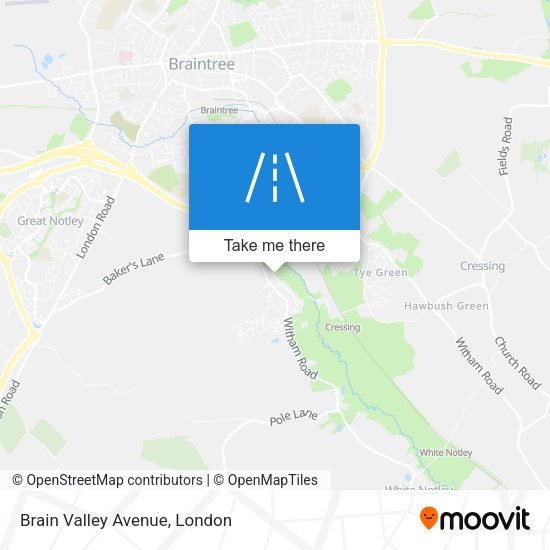 Brain Valley Avenue map