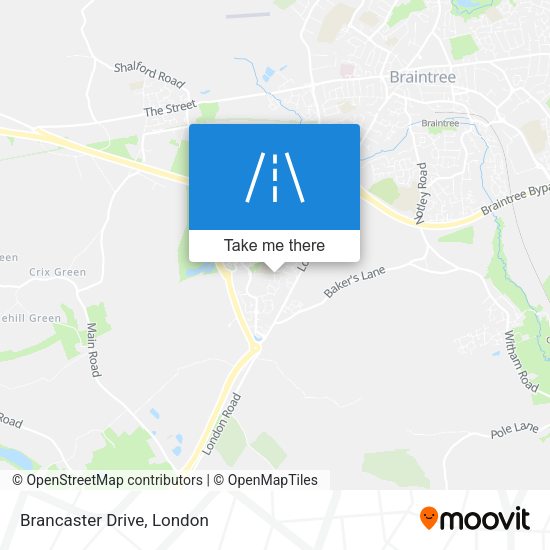 Brancaster Drive map