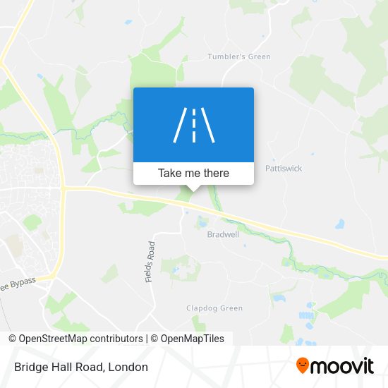 Bridge Hall Road map