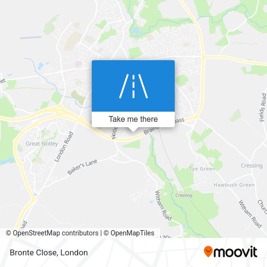 Bronte Close map