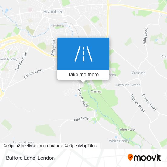 Bulford Lane map