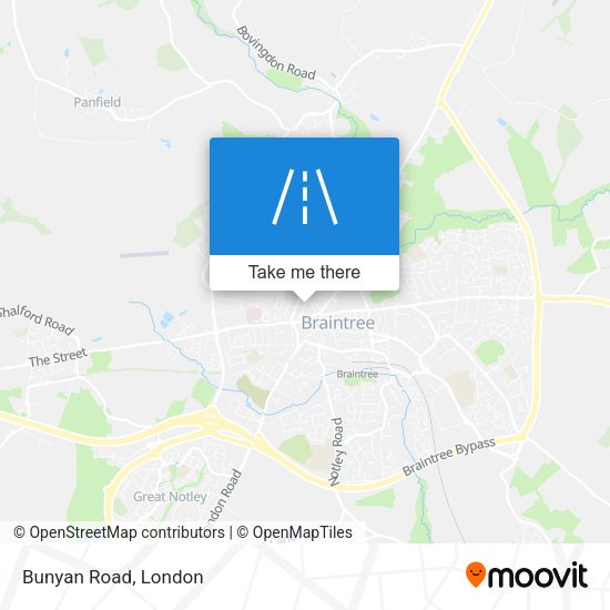 Bunyan Road map