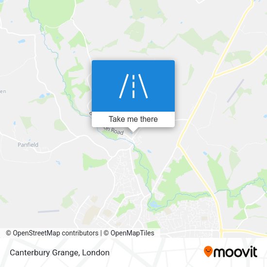 Canterbury Grange map