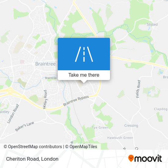 Cheriton Road map