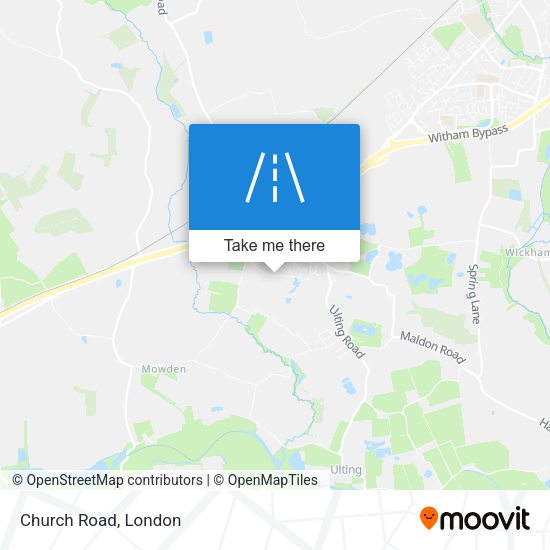 Church Road map