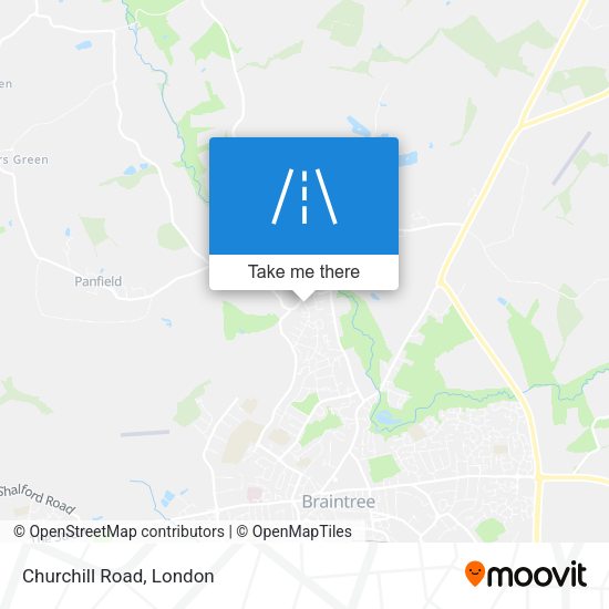 Churchill Road map