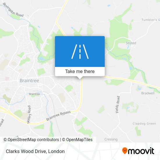 Clarks Wood Drive map