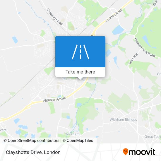 Clayshotts Drive map