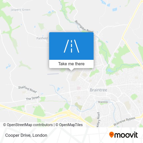 Cooper Drive map