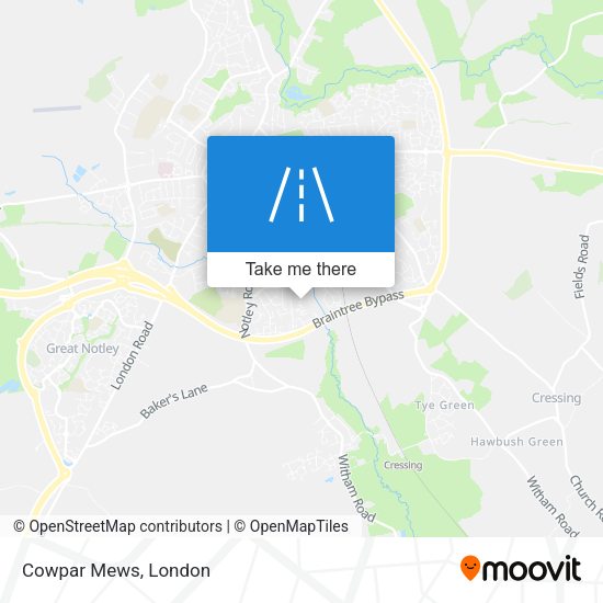 Cowpar Mews map