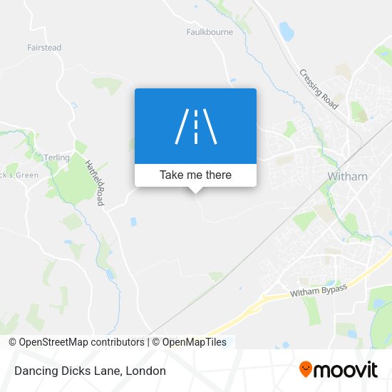 Dancing Dicks Lane map