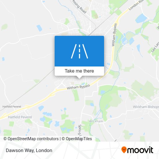 Dawson Way map