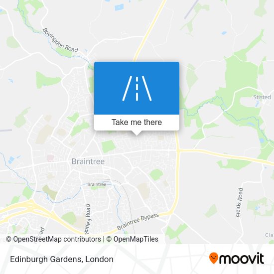 Edinburgh Gardens map