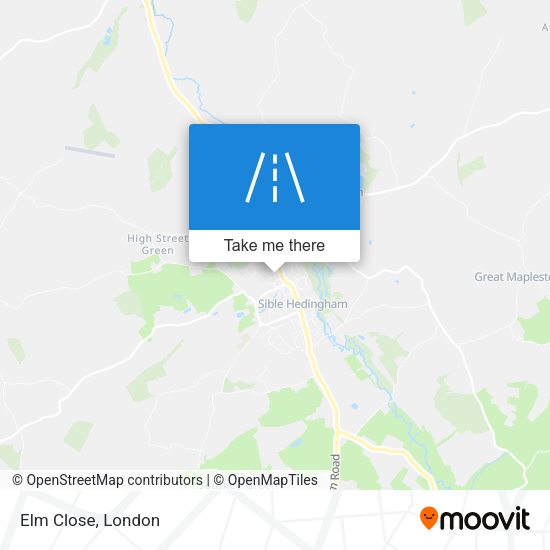 Elm Close map