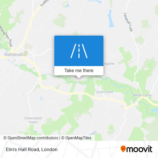Elm's Hall Road map