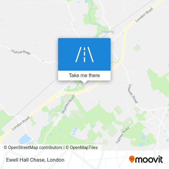 Ewell Hall Chase map