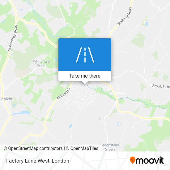 Factory Lane West map