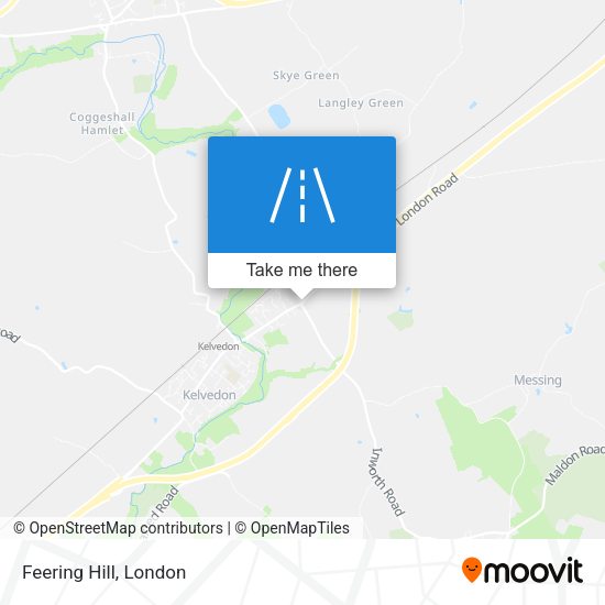Feering Hill map