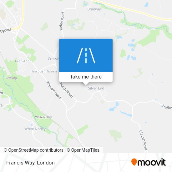 Francis Way map