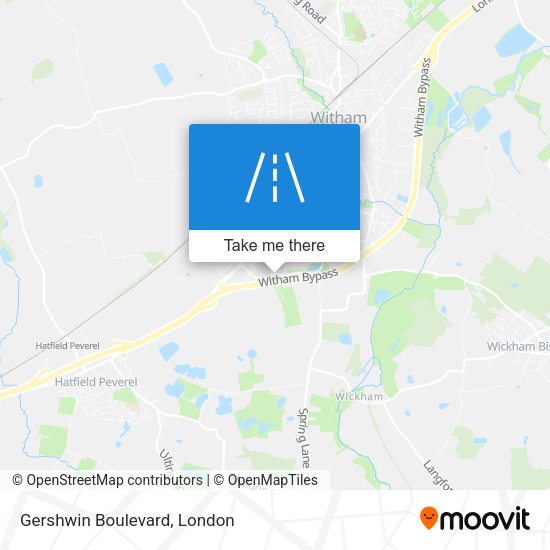 Gershwin Boulevard map