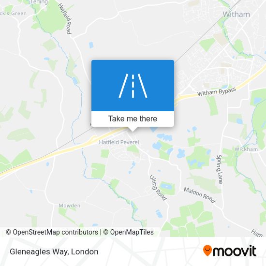 Gleneagles Way map