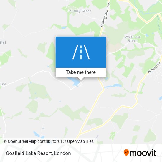 Gosfield Lake Resort map