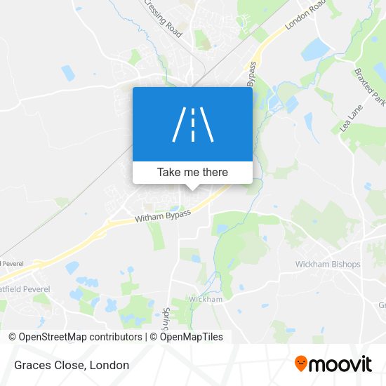 Graces Close map