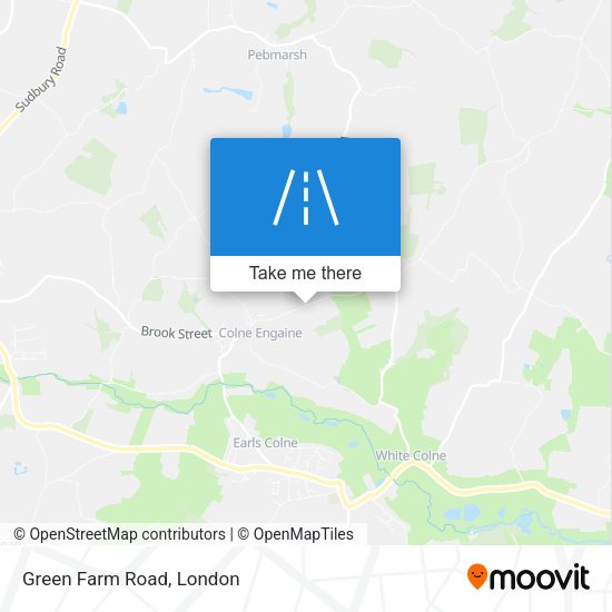 Green Farm Road map