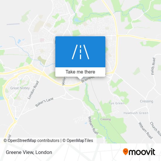 Greene View map