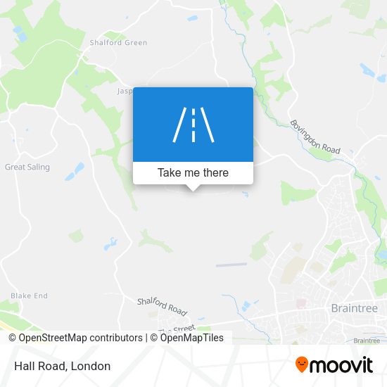 Hall Road map