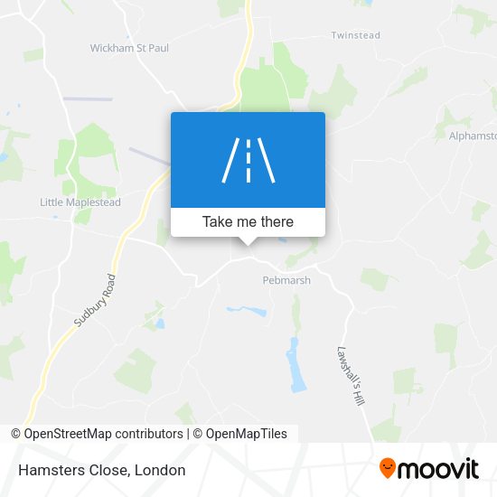 Hamsters Close map