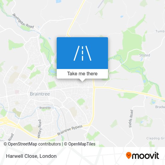 Harwell Close map