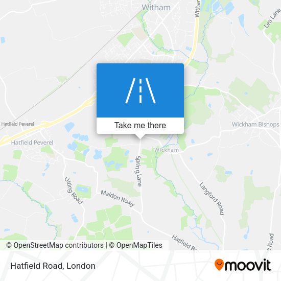 Hatfield Road map
