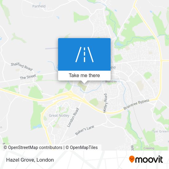 Hazel Grove map