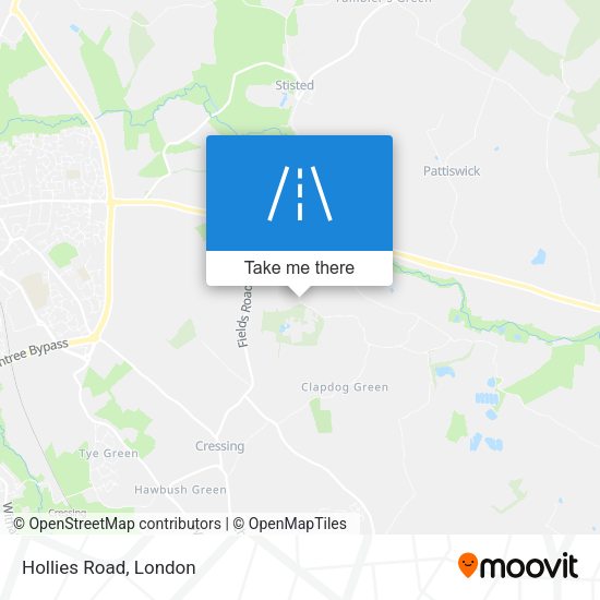 Hollies Road map