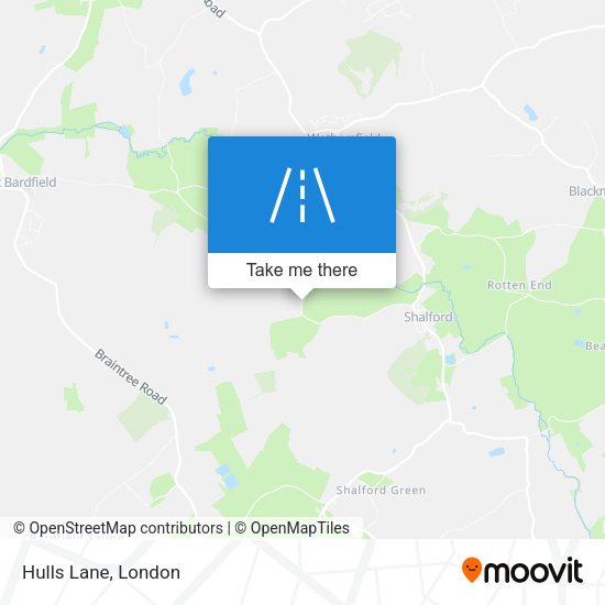 Hulls Lane map