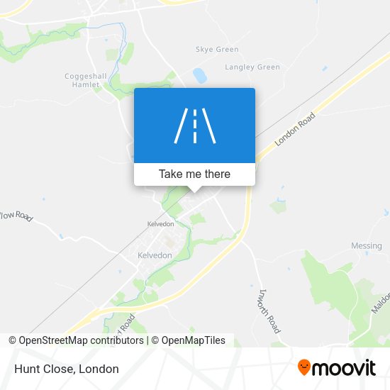 Hunt Close map