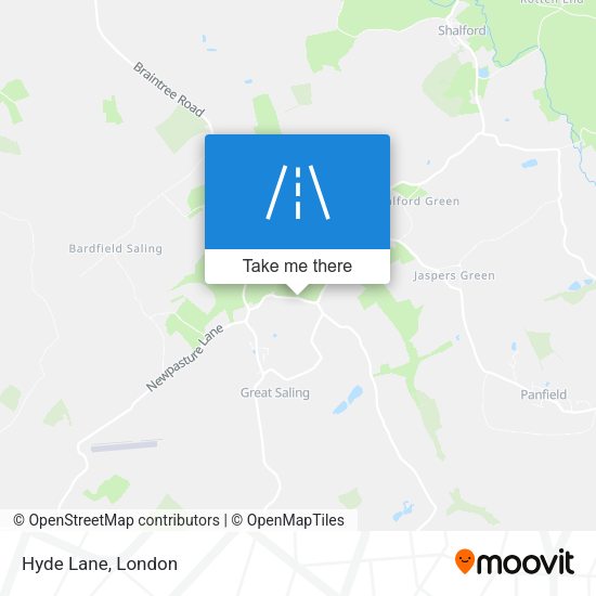 Hyde Lane map
