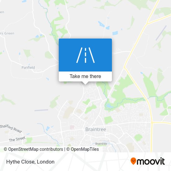 Hythe Close map