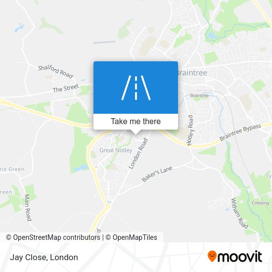 Jay Close map