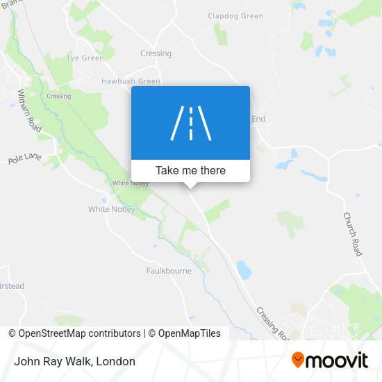 John Ray Walk map
