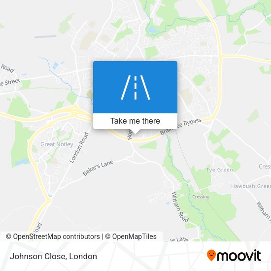 Johnson Close map