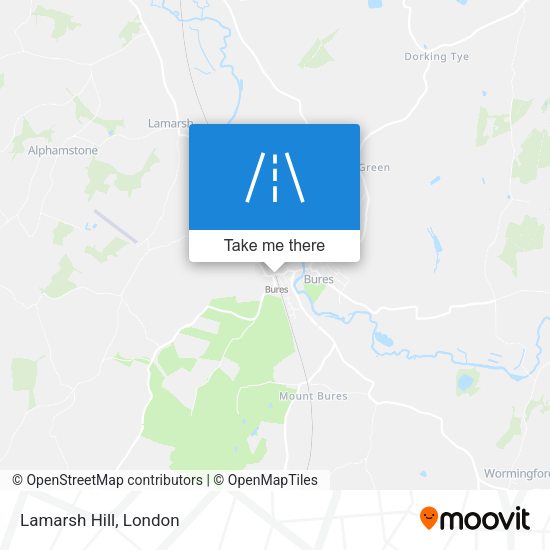 Lamarsh Hill map