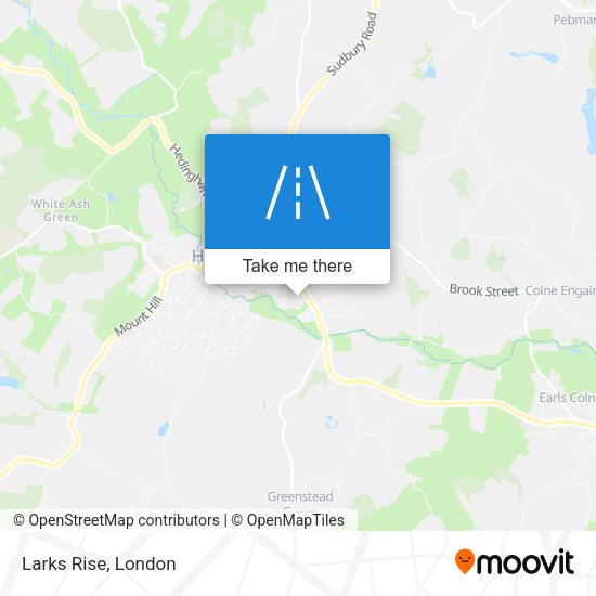 Larks Rise map