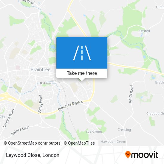 Leywood Close map
