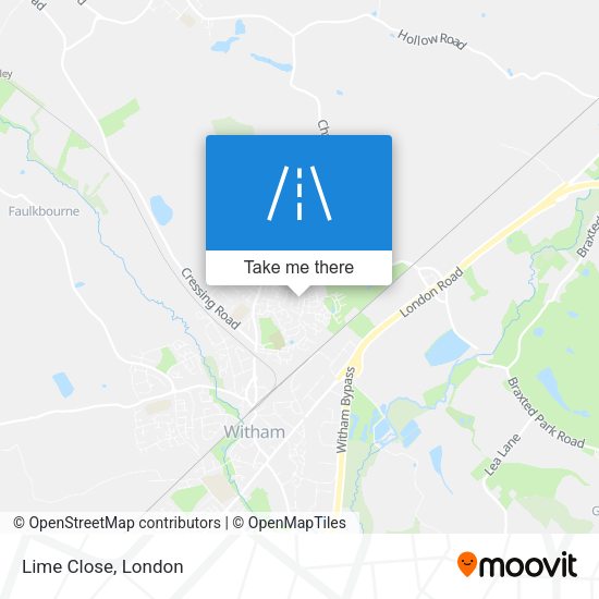 Lime Close map