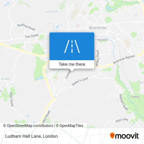 Ludham Hall Lane map