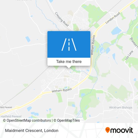 Maidment Crescent map