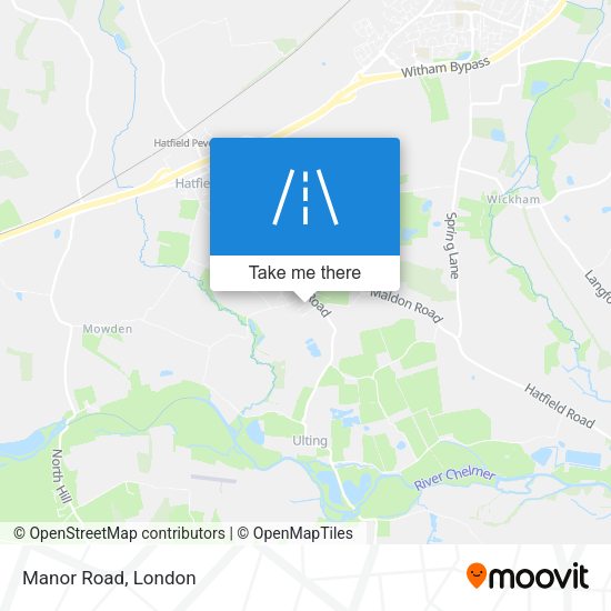 Manor Road map