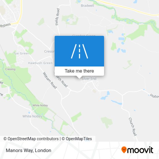 Manors Way map